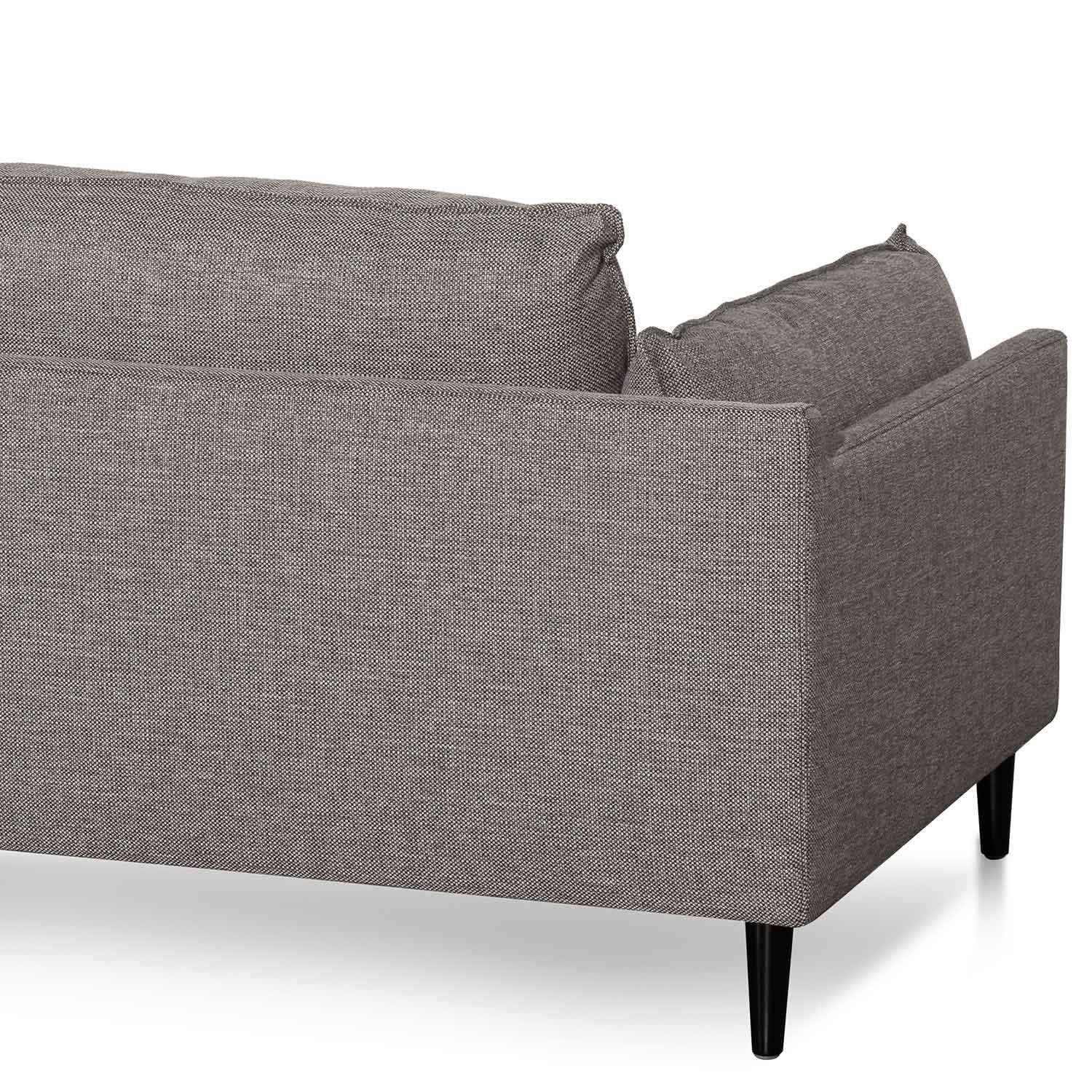 CLC6431-KSO 4 Seater Right Chaise Fabric Sofa - Graphite Grey - Furniture Castle