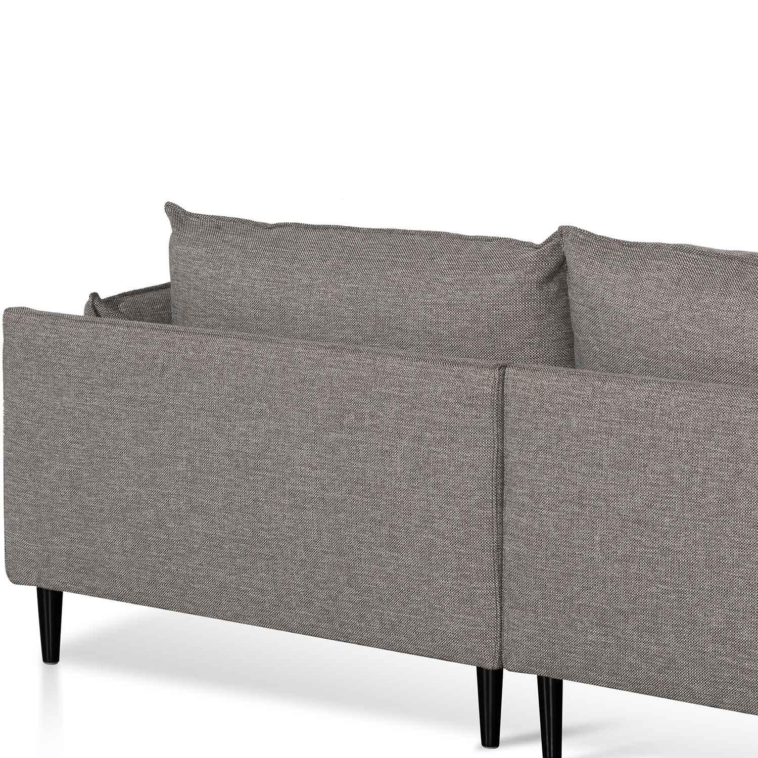 CLC6431-KSO 4 Seater Right Chaise Fabric Sofa - Graphite Grey - Furniture Castle