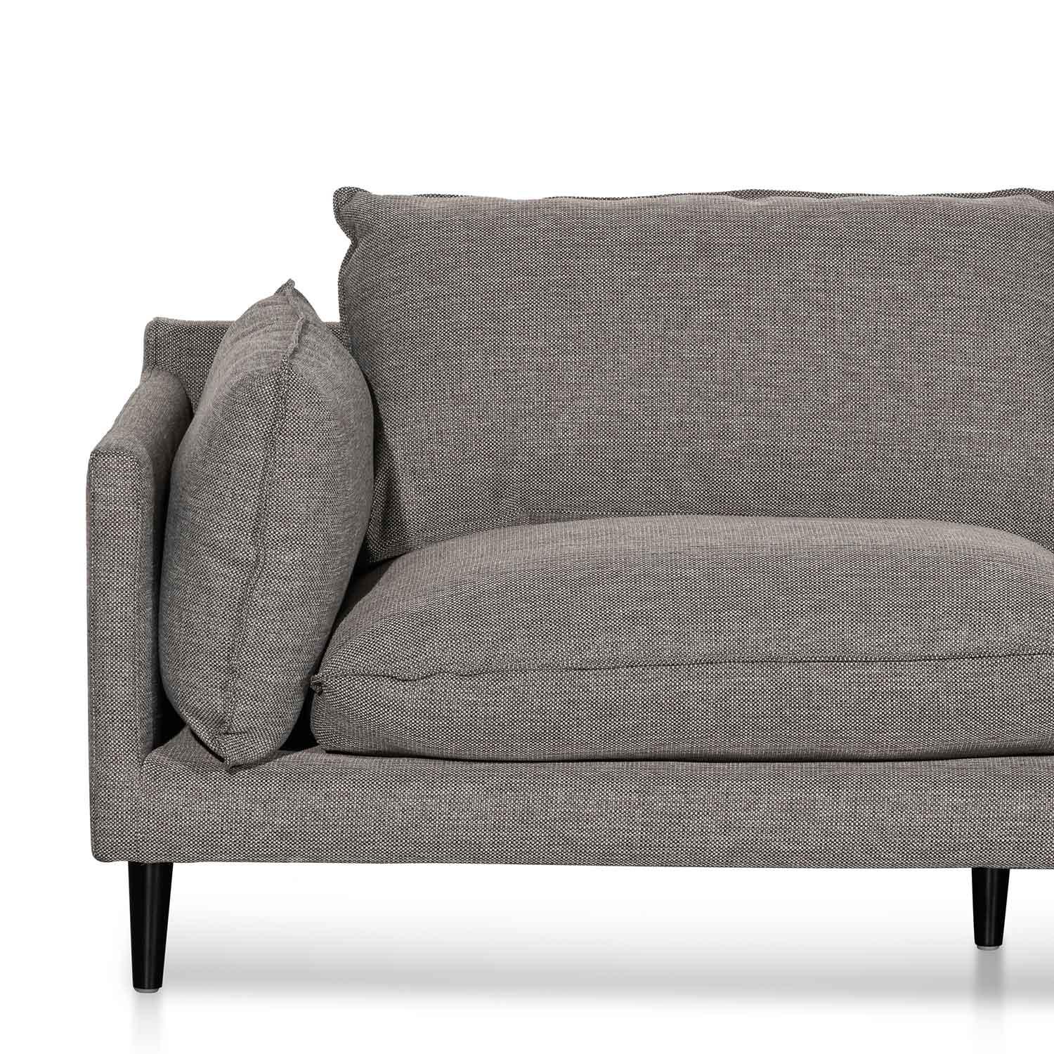 CLC6431-KSO 4 Seater Right Chaise Fabric Sofa - Graphite Grey - Furniture Castle