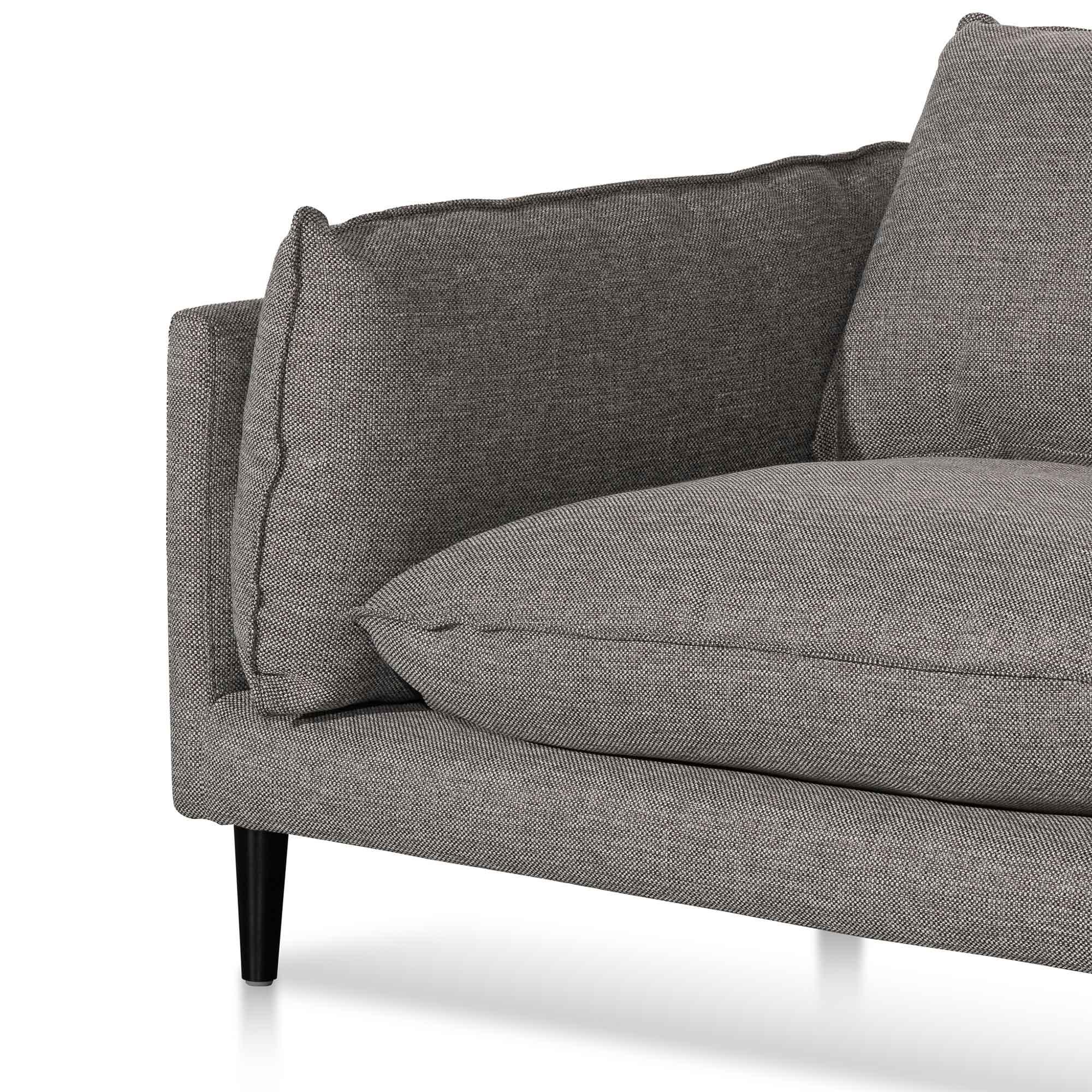 CLC6431-KSO 4 Seater Right Chaise Fabric Sofa - Graphite Grey - Furniture Castle