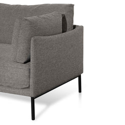 CLC6435-KSO 4 Seater Left Chaise Fabric Sofa - Graphite Grey - Furniture Castle