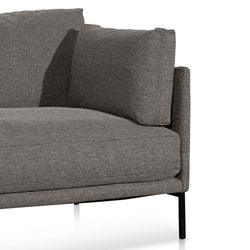 CLC6435-KSO 4 Seater Left Chaise Fabric Sofa - Graphite Grey - Furniture Castle