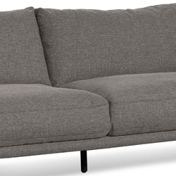 CLC6435-KSO 4 Seater Left Chaise Fabric Sofa - Graphite Grey - Furniture Castle