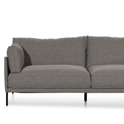 CLC6436-KSO 4 Seater Right Chaise Fabric Sofa - Graphite Grey - Furniture Castle