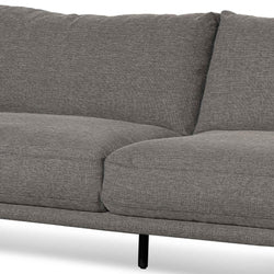 CLC6436-KSO 4 Seater Right Chaise Fabric Sofa - Graphite Grey - Furniture Castle