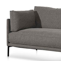 CLC6436-KSO 4 Seater Right Chaise Fabric Sofa - Graphite Grey - Furniture Castle