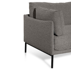 CLC6436-KSO 4 Seater Right Chaise Fabric Sofa - Graphite Grey - Furniture Castle