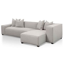 CLC6533-CA 3 Seater Right Chaise Fabric Sofa - Sterling Sand - Furniture Castle