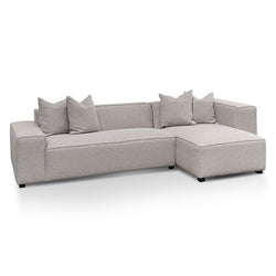 CLC6533-CA 3 Seater Right Chaise Fabric Sofa - Sterling Sand - Furniture Castle