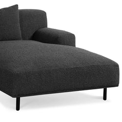 CLC6645-CA Right Chaise Sofa - Charcoal Boucle - Furniture Castle