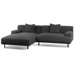 CLC6646-CA Left Chaise Sofa - Charcoal Boucle - Furniture Castle