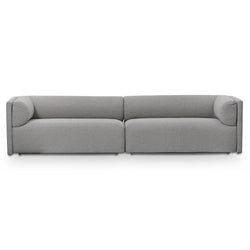 CLC6649-CA 4 Seater Fabric Sofa - Grey - Furniture Castle