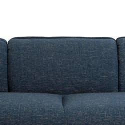 CLC6651-KSO 3 Seater Fabric Sofa - Dark Blue - Furniture Castle