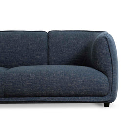 CLC6651-KSO 3 Seater Fabric Sofa - Dark Blue - Furniture Castle