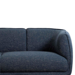 CLC6651-KSO 3 Seater Fabric Sofa - Dark Blue - Furniture Castle