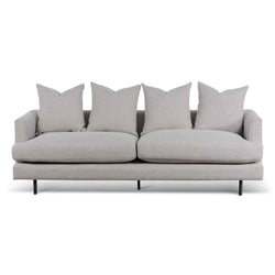 CLC6687-CA 3 Seater Sofa - Sterling Sand with Black Legs - Furniture Castle