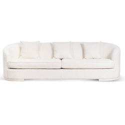 CLC6742-FS 4 Seater Sofa - Ivory White Boucle - Furniture Castle