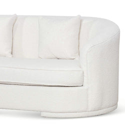 CLC6742-FS 4 Seater Sofa - Ivory White Boucle - Furniture Castle