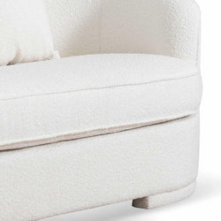 CLC6742-FS 4 Seater Sofa - Ivory White Boucle - Furniture Castle