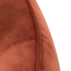 CLC6748-FS Velvet 3 Seater Sofa - Rustic Orange - Furniture Castle