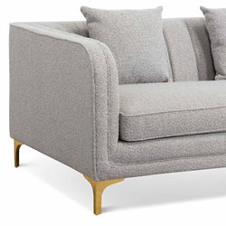 CLC6750-FS 3 Seater Sofa - Ash Grey Boucle - Furniture Castle