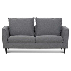 CLC6812-KSO 2 Seater Fabric Sofa - Graphite Grey with Black Leg - Furniture Castle