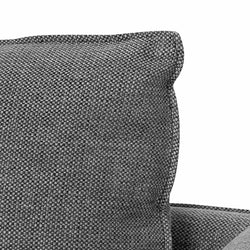 CLC6812-KSO 2 Seater Fabric Sofa - Graphite Grey with Black Leg - Furniture Castle