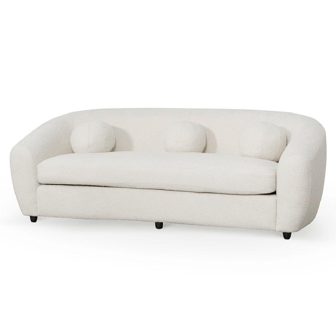 CLC6829-CA 3 Seater Sofa - Ivory White Boucle - Furniture Castle