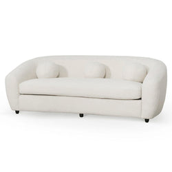 CLC6829-CA 3 Seater Sofa - Ivory White Boucle - Furniture Castle
