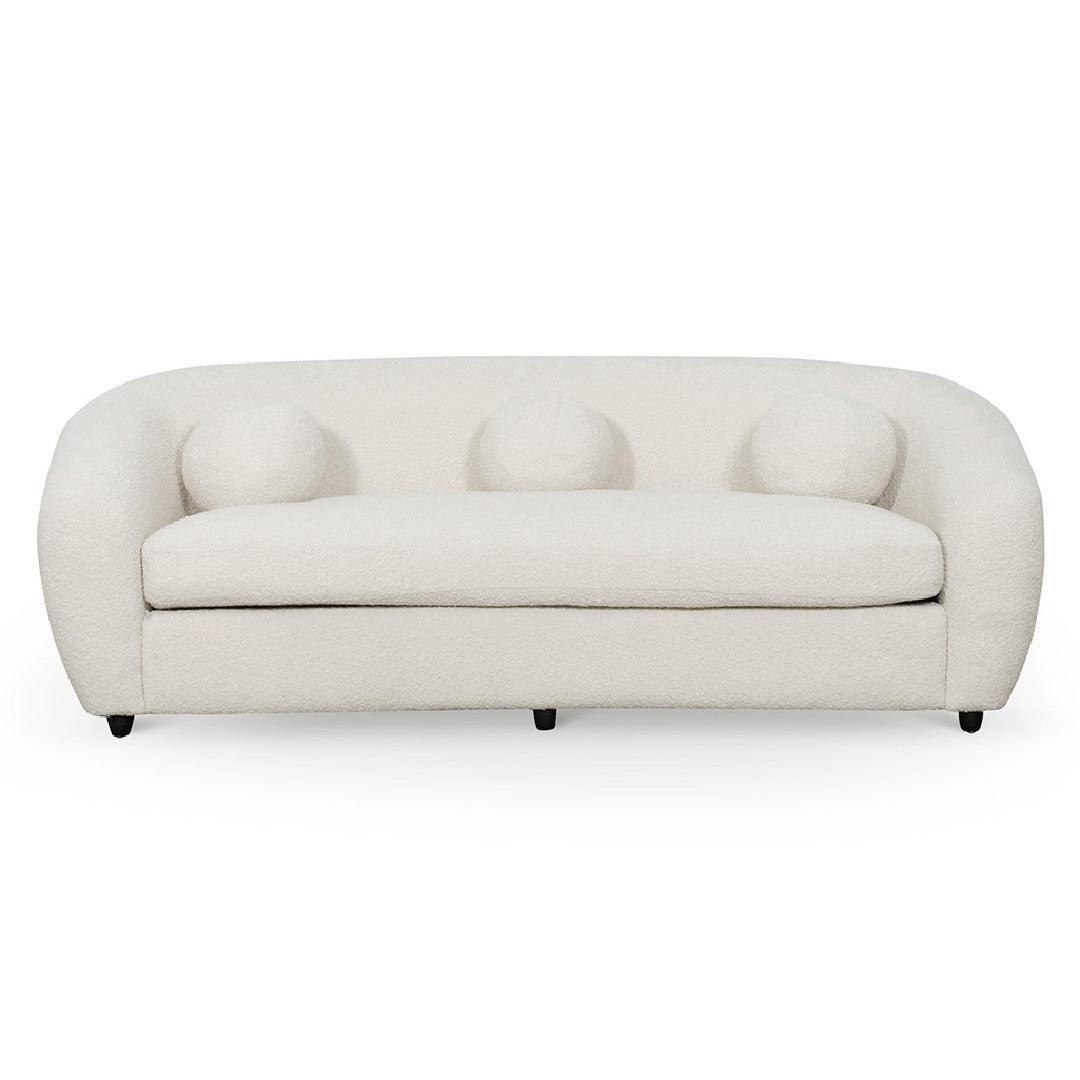 CLC6829-CA 3 Seater Sofa - Ivory White Boucle - Furniture Castle