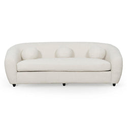 CLC6829-CA 3 Seater Sofa - Ivory White Boucle - Furniture Castle