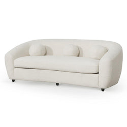 CLC6829-CA 3 Seater Sofa - Ivory White Boucle - Furniture Castle