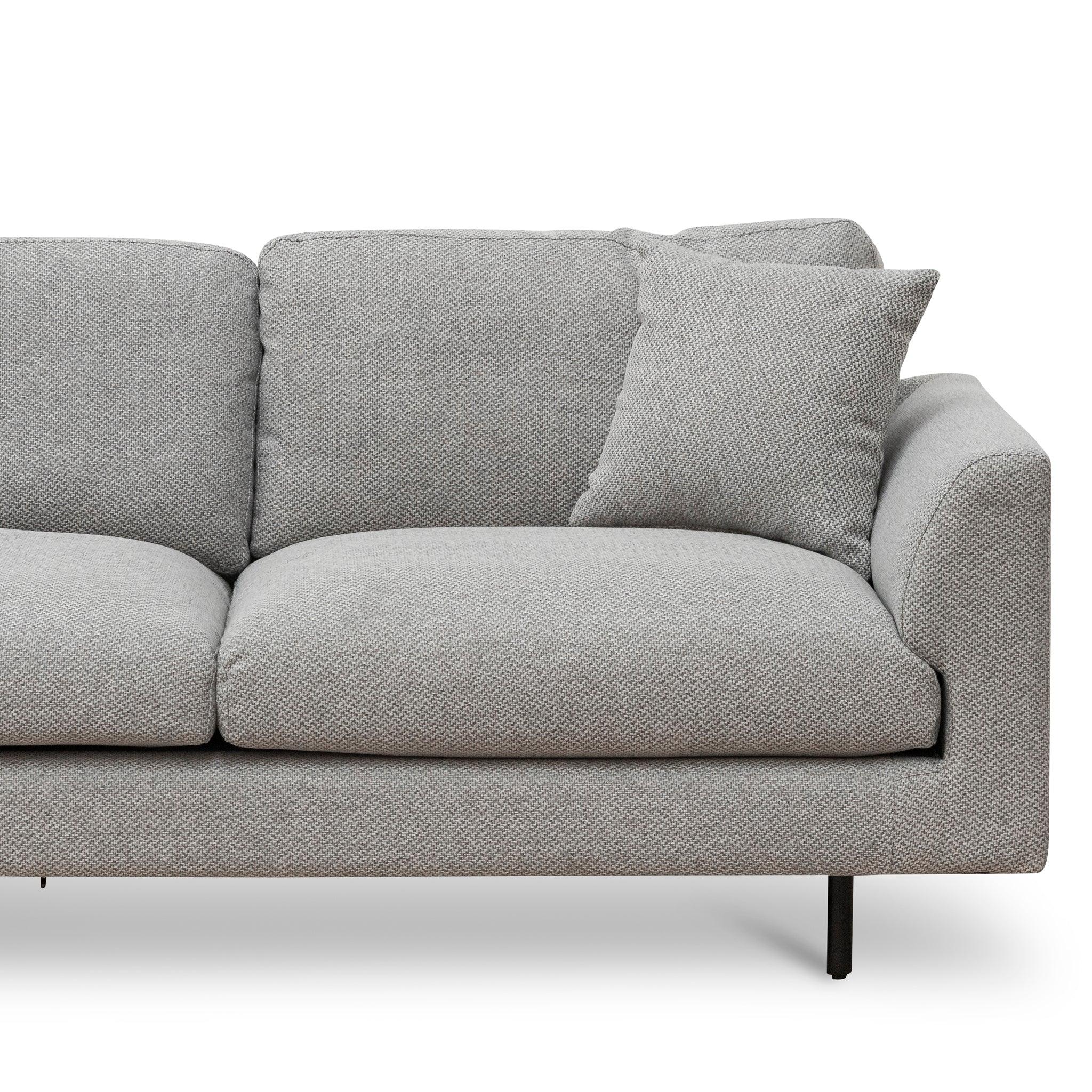CLC6833-CA 4 Seater Fabric Sofa - Grey - Furniture Castle
