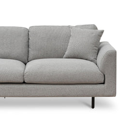 CLC6833-CA 4 Seater Fabric Sofa - Grey - Furniture Castle