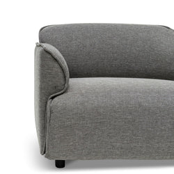 CLC6967-KSO Left Return Modular Fabric Corner Sofa - Graphite Grey - Furniture Castle