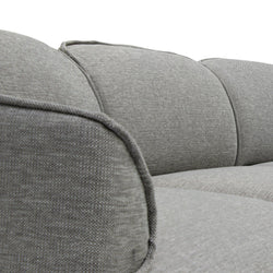 CLC6967-KSO Left Return Modular Fabric Corner Sofa - Graphite Grey - Furniture Castle
