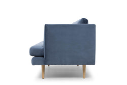 CLC761 3 Seater Fabric Sofa - Dust Blue - Furniture Castle