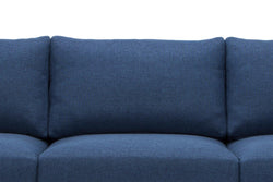 CLC762 3 Seater Fabric Sofa - Navy - Furniture Castle