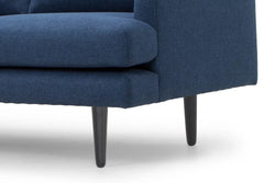 CLC762 3 Seater Fabric Sofa - Navy - Furniture Castle