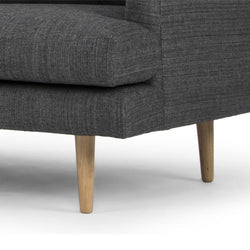 CLC768 3 Seater With Right Chaise - Metal Grey - Furniture Castle