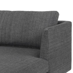 CLC768 3 Seater With Right Chaise - Metal Grey - Furniture Castle