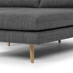 CLC768 3 Seater With Right Chaise - Metal Grey - Furniture Castle