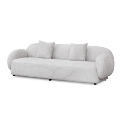 CLC8055-FS 3 Seater Fabric Sofa - Salt White - Furniture Castle
