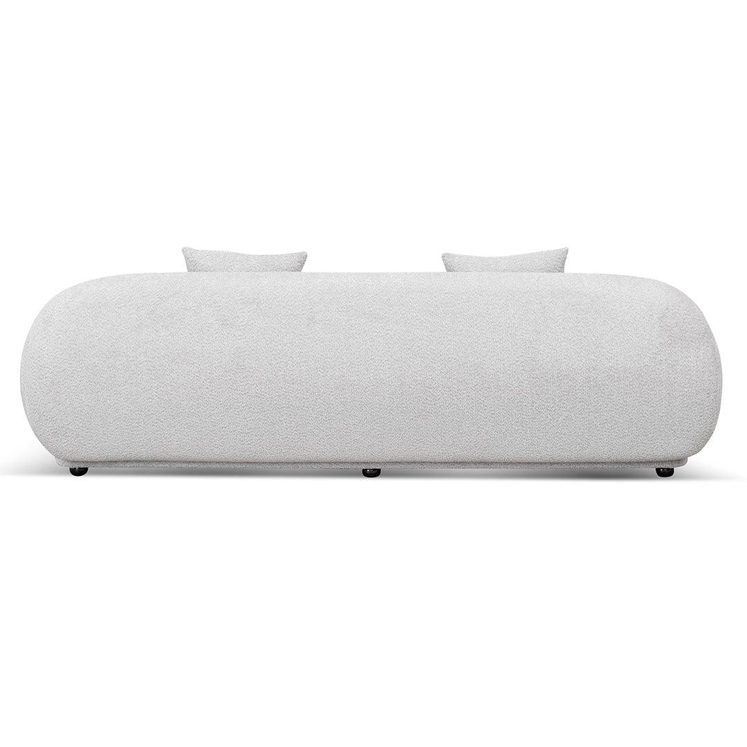 CLC8055-FS 3 Seater Fabric Sofa - Salt White - Furniture Castle