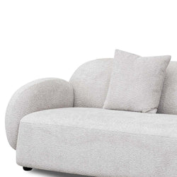 CLC8055-FS 3 Seater Fabric Sofa - Salt White - Furniture Castle