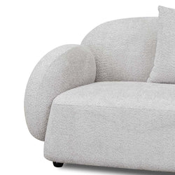 CLC8055-FS 3 Seater Fabric Sofa - Salt White - Furniture Castle