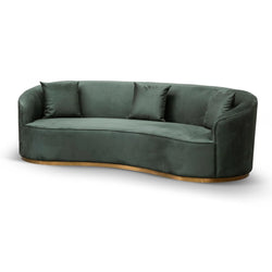 CLC8057-FS 3 Seater Sofa - Dark Green Velvet - Furniture Castle