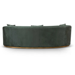 CLC8057-FS 3 Seater Sofa - Dark Green Velvet - Furniture Castle