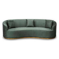 CLC8057-FS 3 Seater Sofa - Dark Green Velvet - Furniture Castle