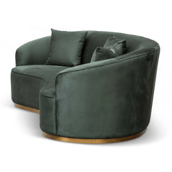 CLC8057-FS 3 Seater Sofa - Dark Green Velvet - Furniture Castle